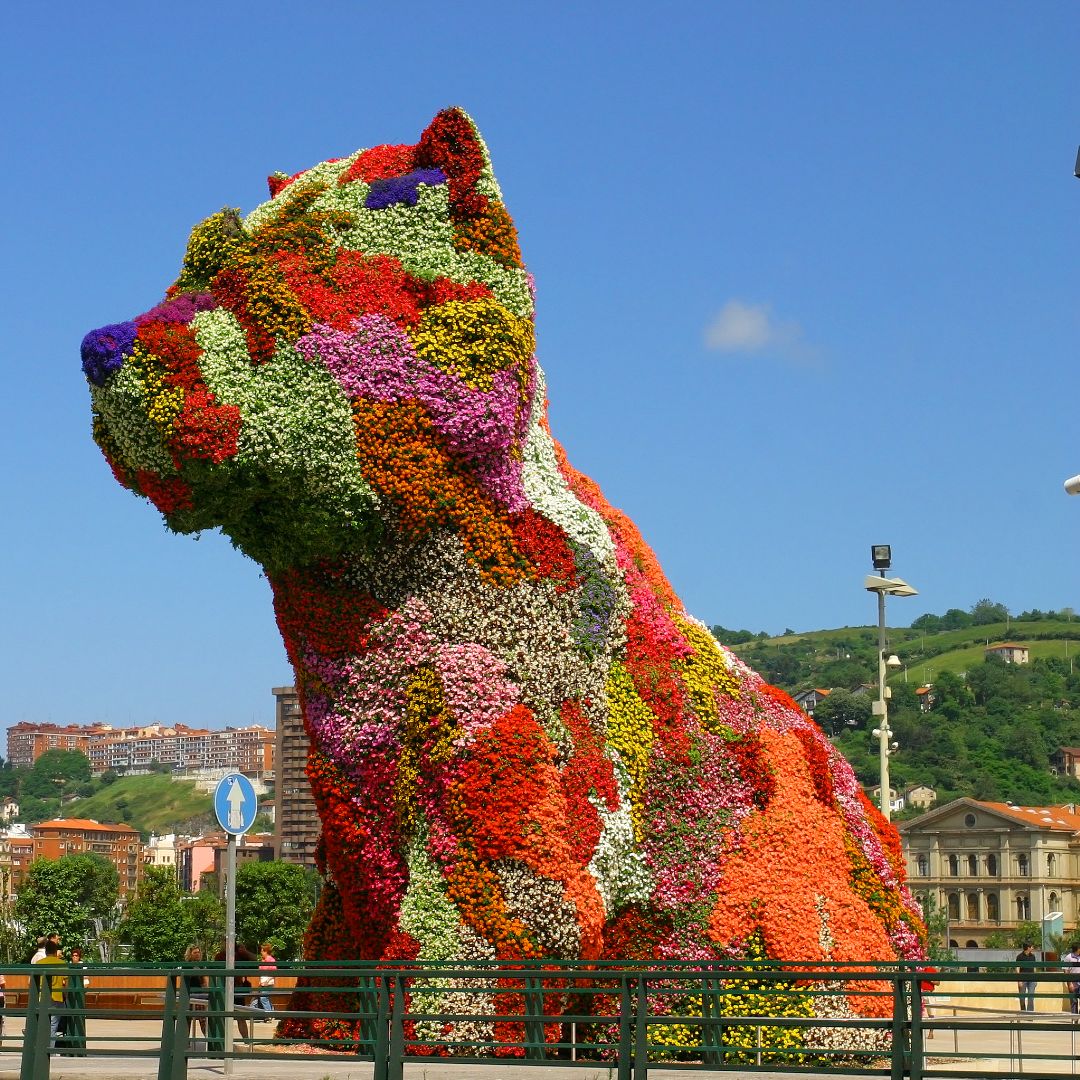 Filhote de cachorro, Museu Guggenheim em Bilbap