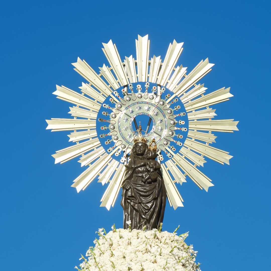 Virgin of the Pillar. Replica of the Pilar de Zaragoza festival