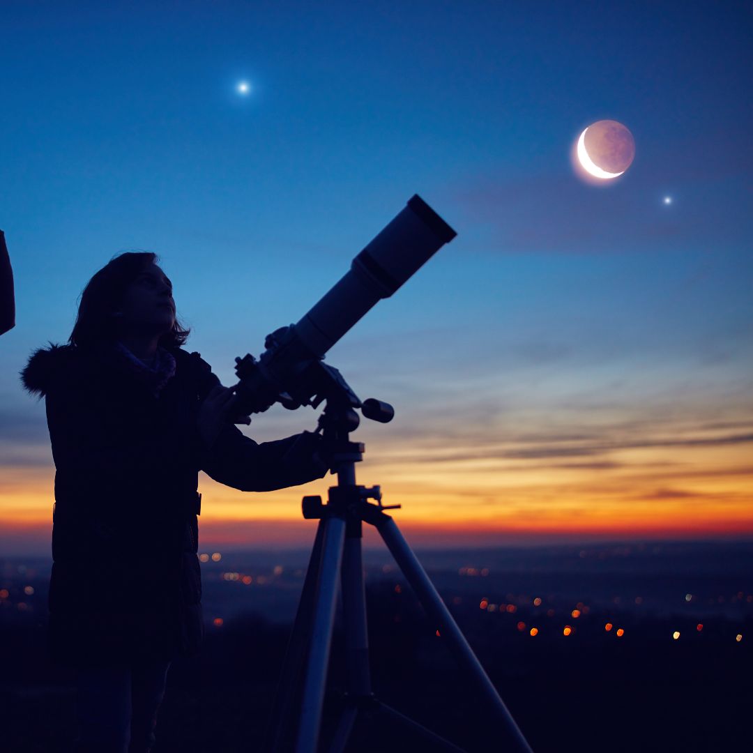 astronomical activity sunset and stars